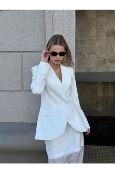 Жакет THE.WOMAN 0356 белый - фото 1
