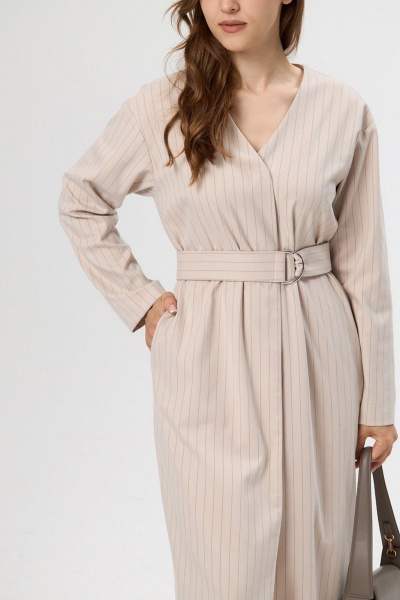 Платье ALIN 3007 шампань_в_полоску - фото 6