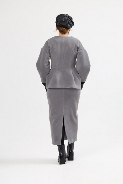 Юбка ALIN 4003 серый - фото 4