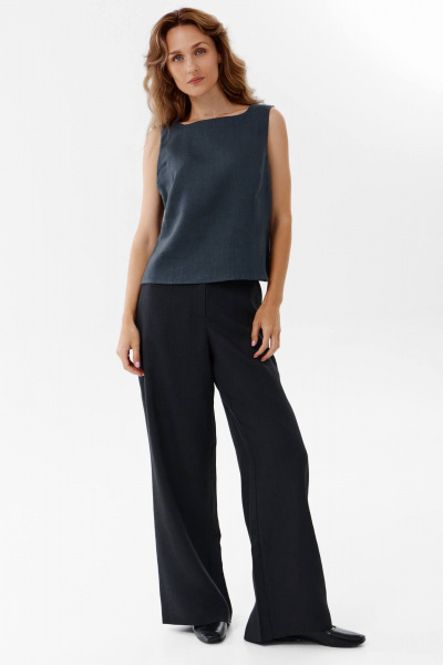 Блуза SHLOMO 3-5 темно-синий - фото 3