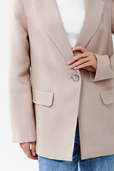 Жакет SHLOMO 6-10 бежевый - фото 3