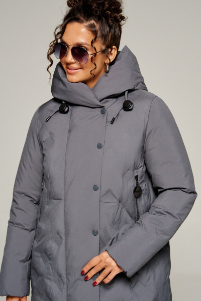 Пальто Beautiful&Free 8015 графит - фото 17