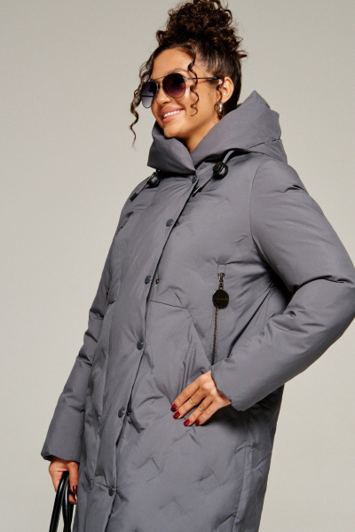 Пальто Beautiful&Free 8015 графит - фото 16