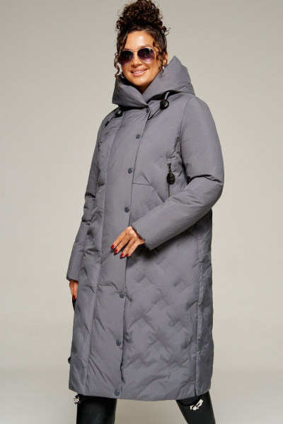 Пальто Beautiful&Free 8015 графит - фото 8