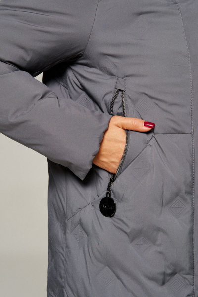 Пальто Beautiful&Free 8015 графит - фото 13