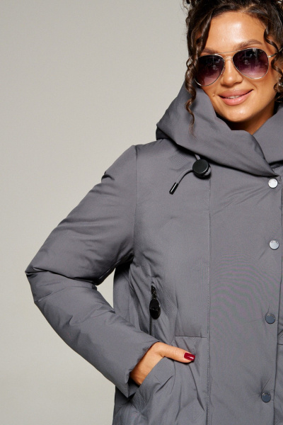 Пальто Beautiful&Free 8015 графит - фото 12