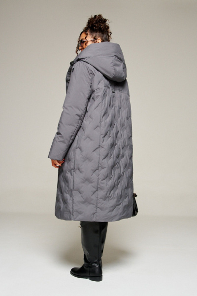 Пальто Beautiful&Free 8015 графит - фото 11