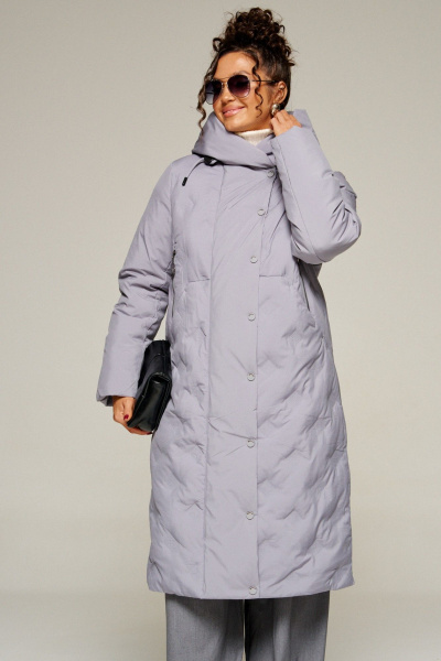 Пальто Beautiful&Free 8015 серый - фото 2