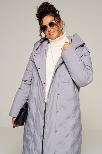 Пальто Beautiful&Free 8015 серый - фото 5