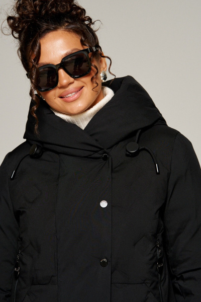 Пальто Beautiful&Free 8015 черный - фото 6