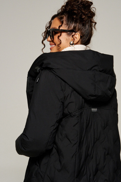 Пальто Beautiful&Free 8015 черный - фото 7