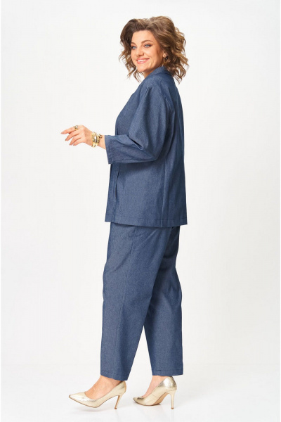 Брюки, жакет VIA-Mod 659 син_джинс - фото 8