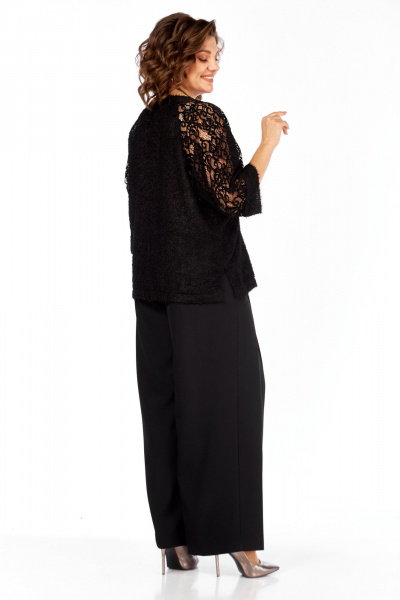 Блуза, брюки Элль-стиль 2422 черный - фото 4