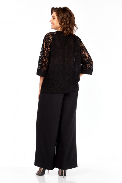 Блуза, брюки Элль-стиль 2422 черный - фото 3