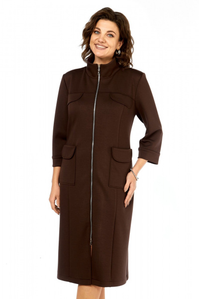 Платье Элль-стиль 2425 шоколад - фото 8