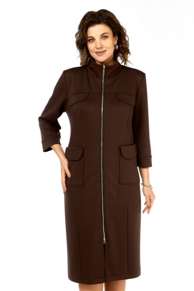 Платье Элль-стиль 2425 шоколад - фото 7