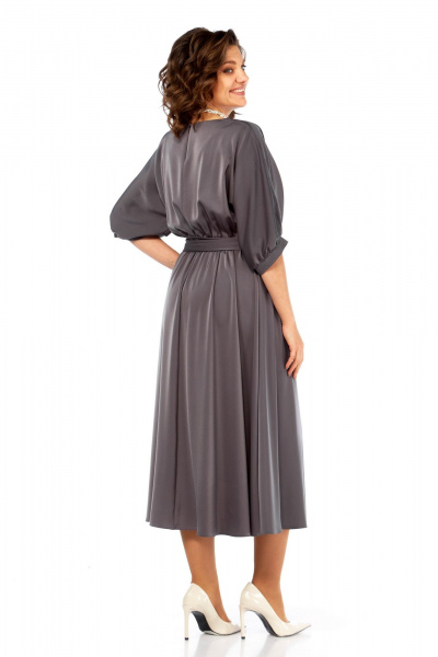 Платье Ольга Стиль С-959 серый - фото 5