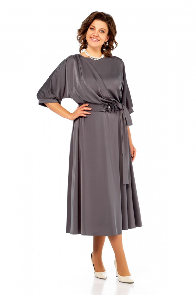 Платье Ольга Стиль С-959 серый - фото 1