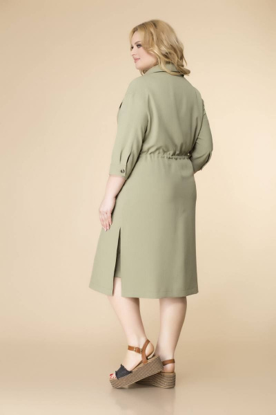 Блуза, кардиган, юбка Romanovich Style 3-2155 хаки/белый - фото 4