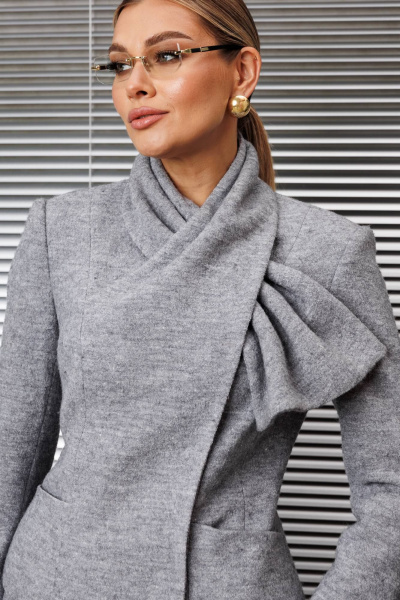 Жакет, юбка Мода Юрс 2936 серый - фото 6