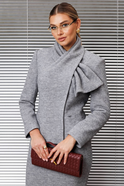 Жакет, юбка Мода Юрс 2936 серый - фото 5