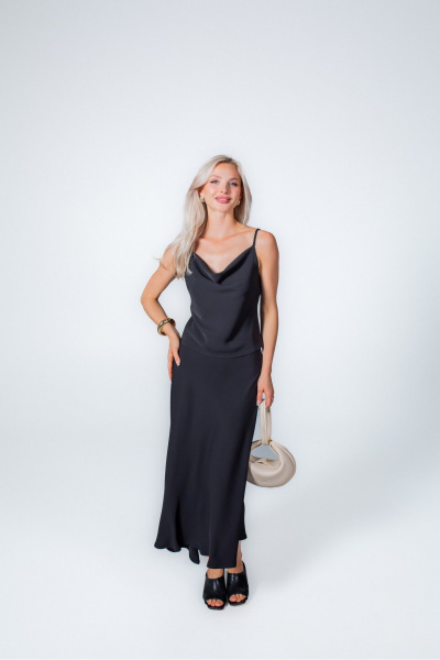 Топ, юбка MONA STYLE 25016 черный - фото 8