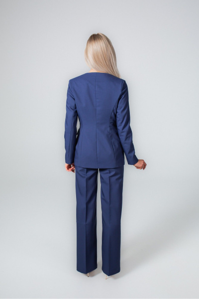 Брюки, жакет MONA STYLE 24001 синий - фото 9