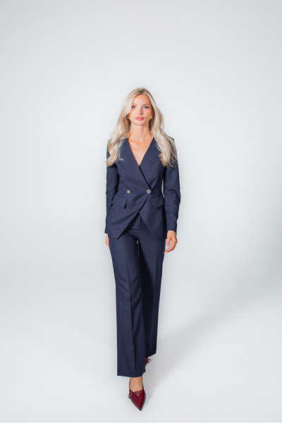 Брюки, жакет MONA STYLE 24001 темно-синий - фото 7