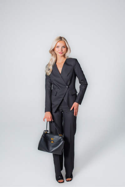 Брюки, жакет MONA STYLE 24001 черный - фото 4