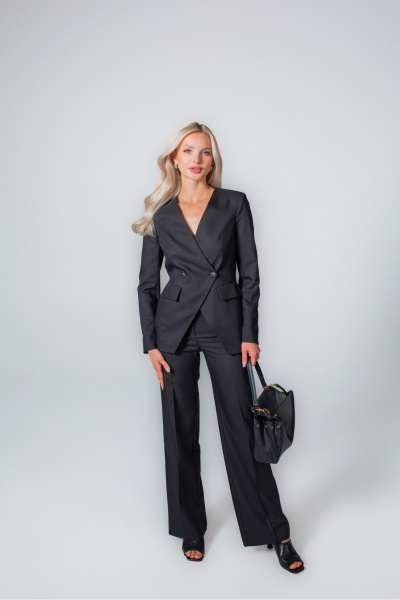 Брюки, жакет MONA STYLE 24001 черный - фото 1