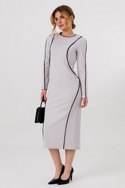 Платье Faufilure C1796 серый - фото 2