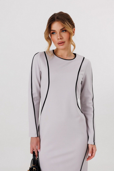 Платье Faufilure C1796 серый - фото 3