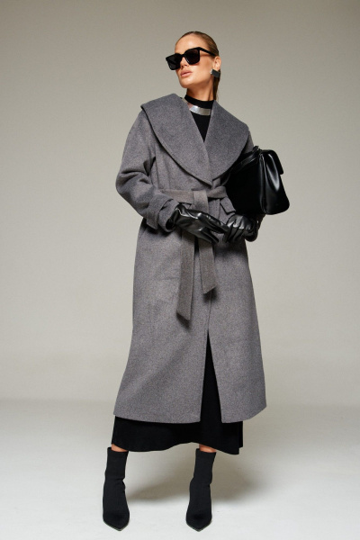 Пальто Beautiful&Free 7019 графит - фото 14