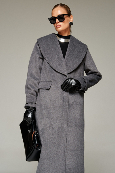 Пальто Beautiful&Free 7019 графит - фото 13