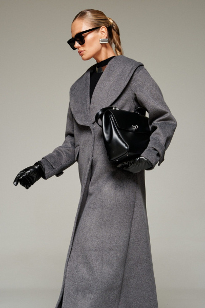 Пальто Beautiful&Free 7019 графит - фото 11