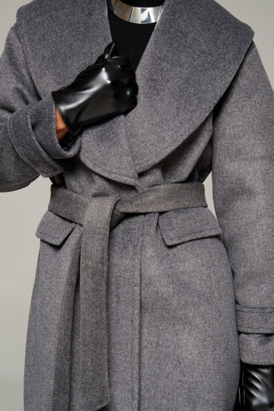 Пальто Beautiful&Free 7019 графит - фото 7