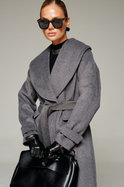 Пальто Beautiful&Free 7019 графит - фото 6