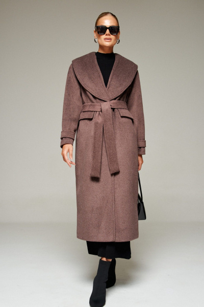 Пальто Beautiful&Free 7019 какао - фото 10