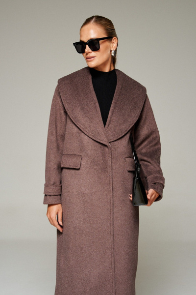 Пальто Beautiful&Free 7019 какао - фото 9