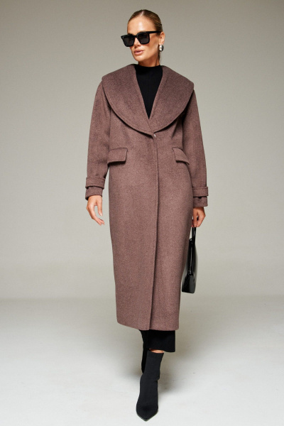 Пальто Beautiful&Free 7019 какао - фото 1