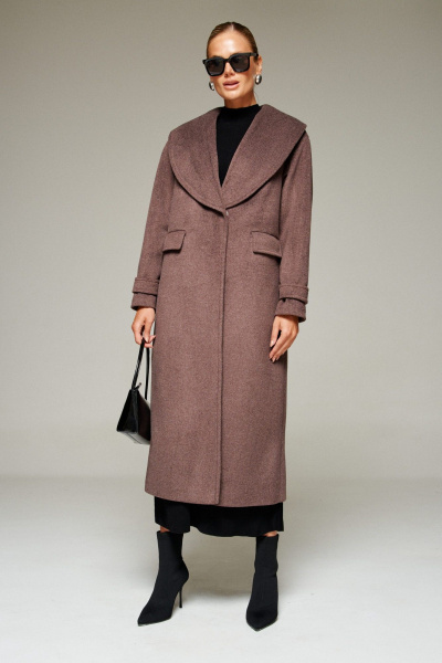 Пальто Beautiful&Free 7019 какао - фото 2