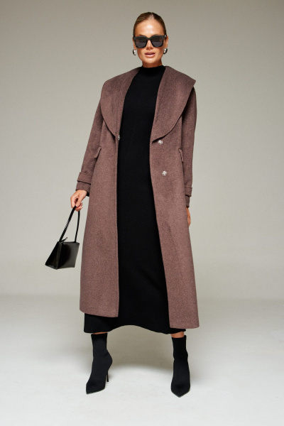 Пальто Beautiful&Free 7019 какао - фото 4