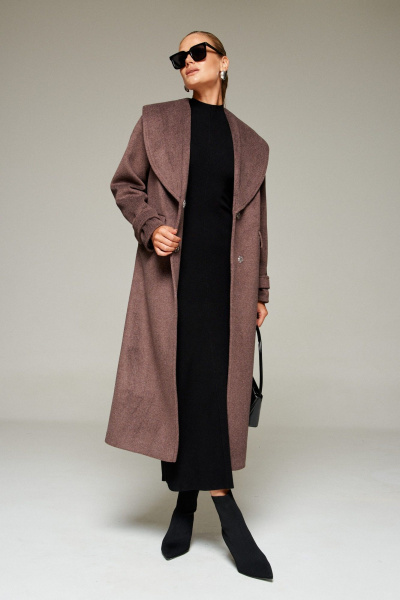 Пальто Beautiful&Free 7019 какао - фото 3