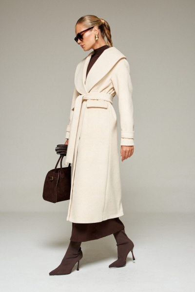 Пальто Beautiful&Free 7019 молоко - фото 13