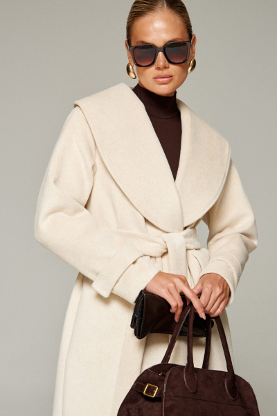 Пальто Beautiful&Free 7019 молоко - фото 3