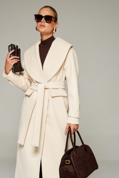 Пальто Beautiful&Free 7019 молоко - фото 2