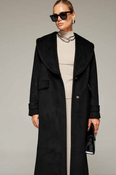 Пальто Beautiful&Free 7019 черный - фото 9