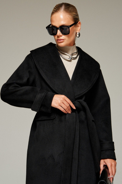 Пальто Beautiful&Free 7019 черный - фото 7