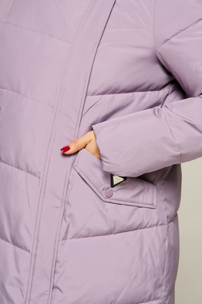 Пальто Beautiful&Free 8020 лиловый - фото 8