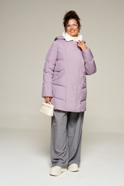 Пальто Beautiful&Free 8020 лиловый - фото 7